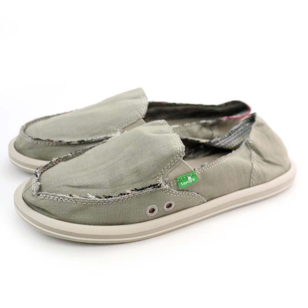 Sanuk Sidewalk Surfers Donna Hemp Olive Green Shoe